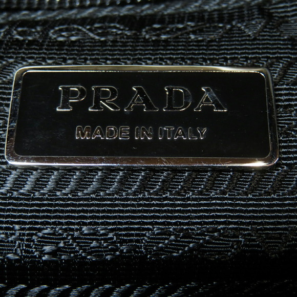 Prada logo plate shoulder bag nylon - Picture 6 of 10